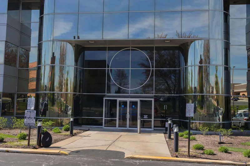 Front entrance of the Smart Age STL office building in Chesterfield, MO